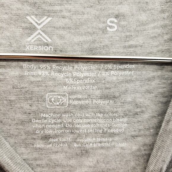 Xersion Athletic T Shirt Mens Small Heather Gray Short Sleeve Crew Neck Pullover - Picture 5 of 5